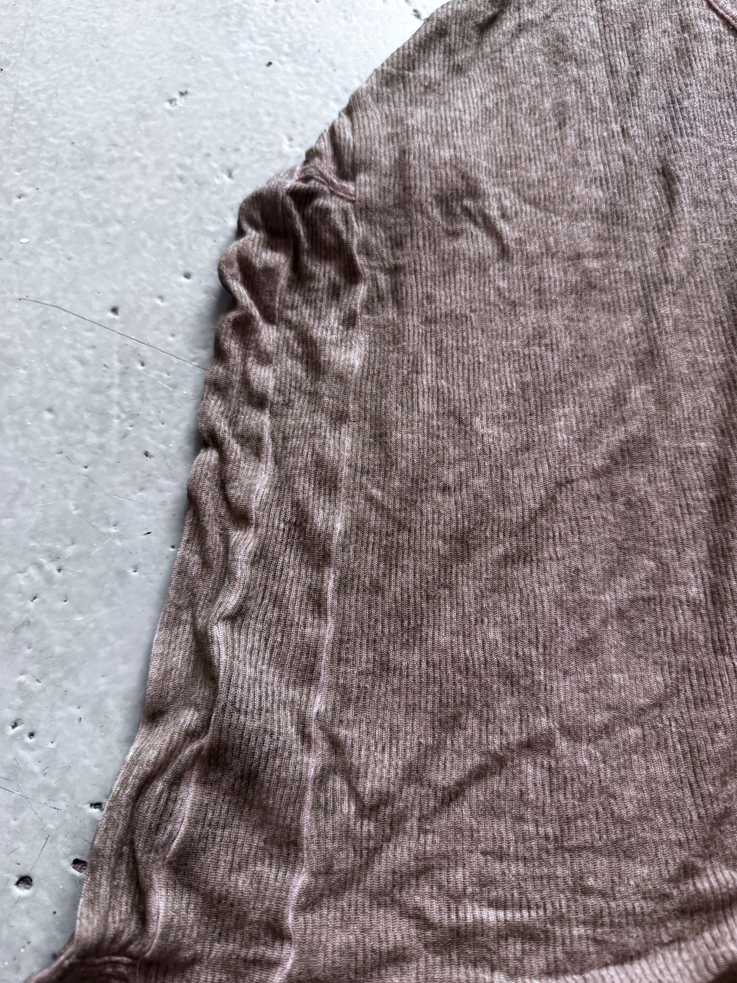 demobaza lightweight ribbed side drape tank top