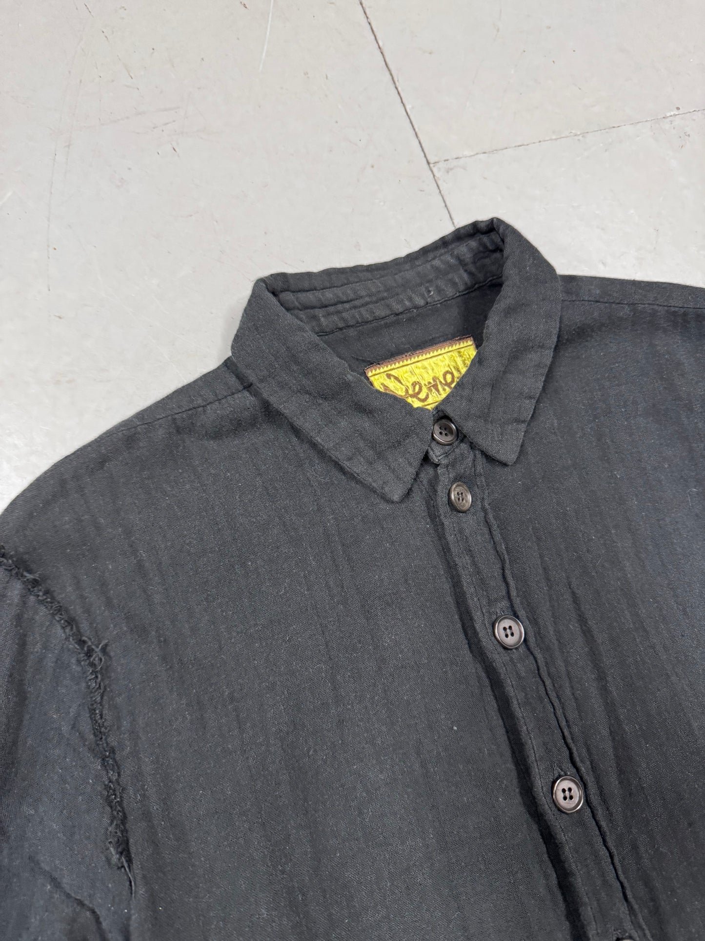 Christopher Nemeth Exposed Seam Gauze Shirt