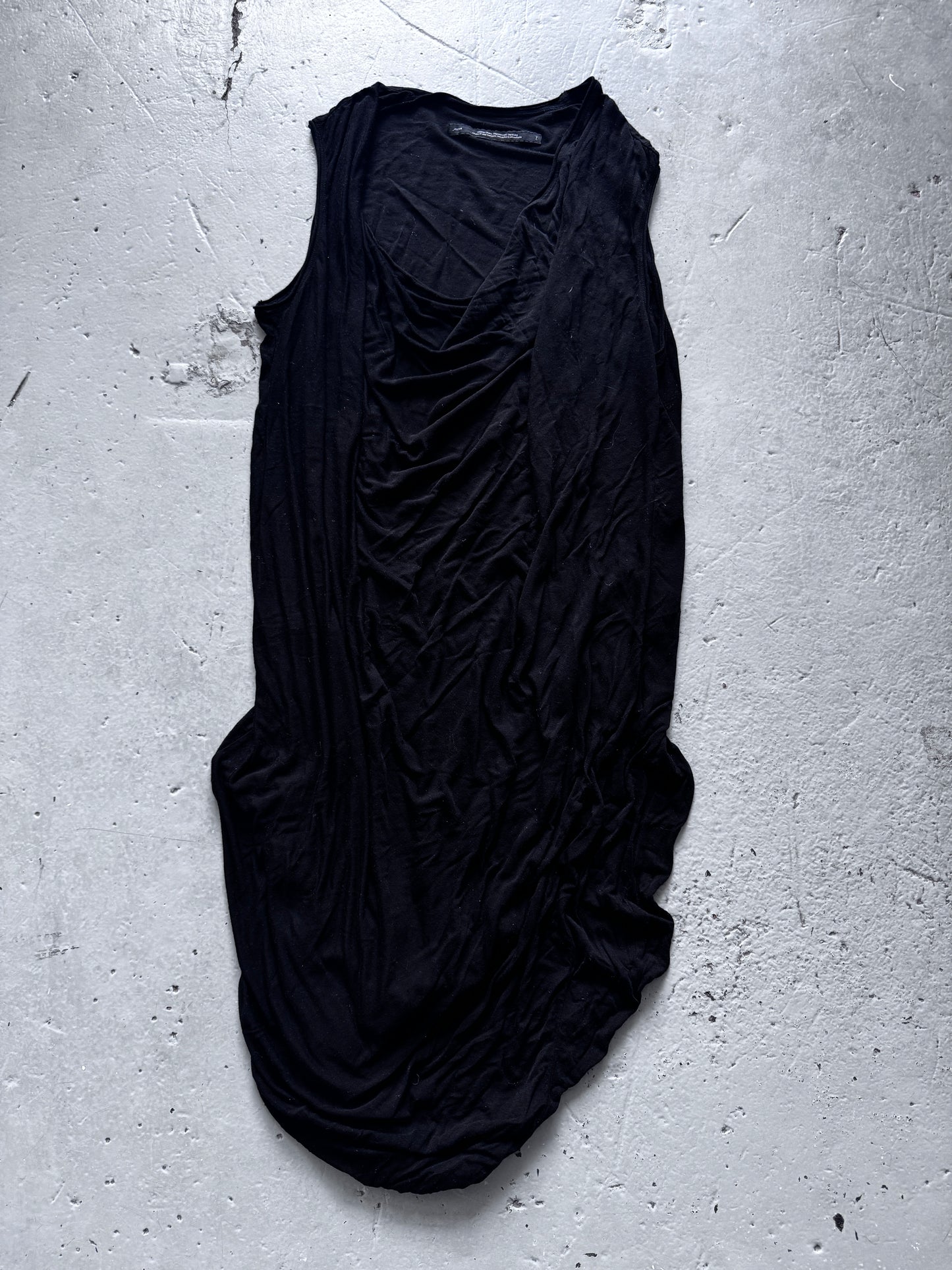 julius draped front elongated tank top