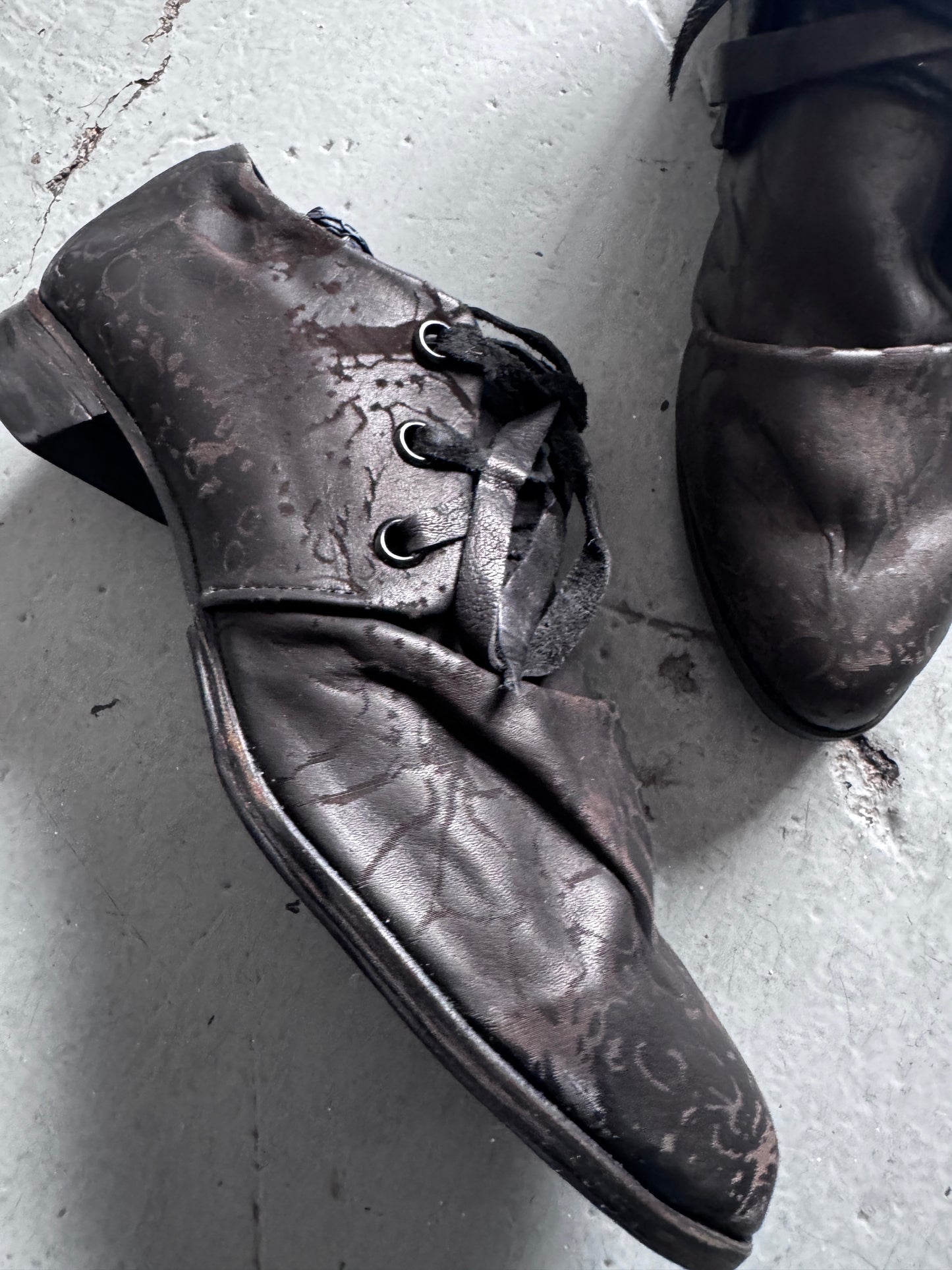 Atelier Inscrire x Yohji Yamamoto Scrunched Shoe