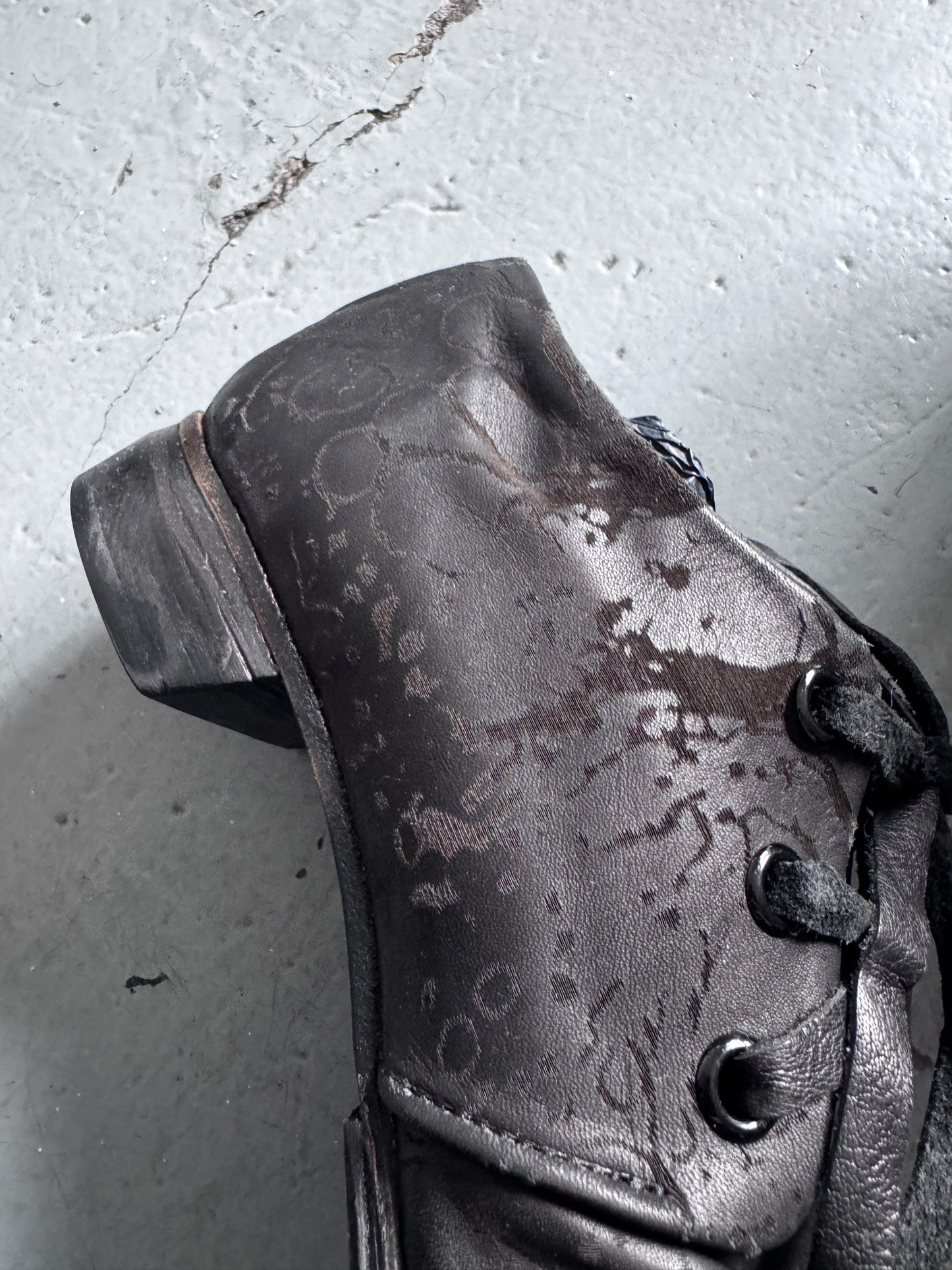 Atelier Inscrire x Yohji Yamamoto Scrunched Shoe