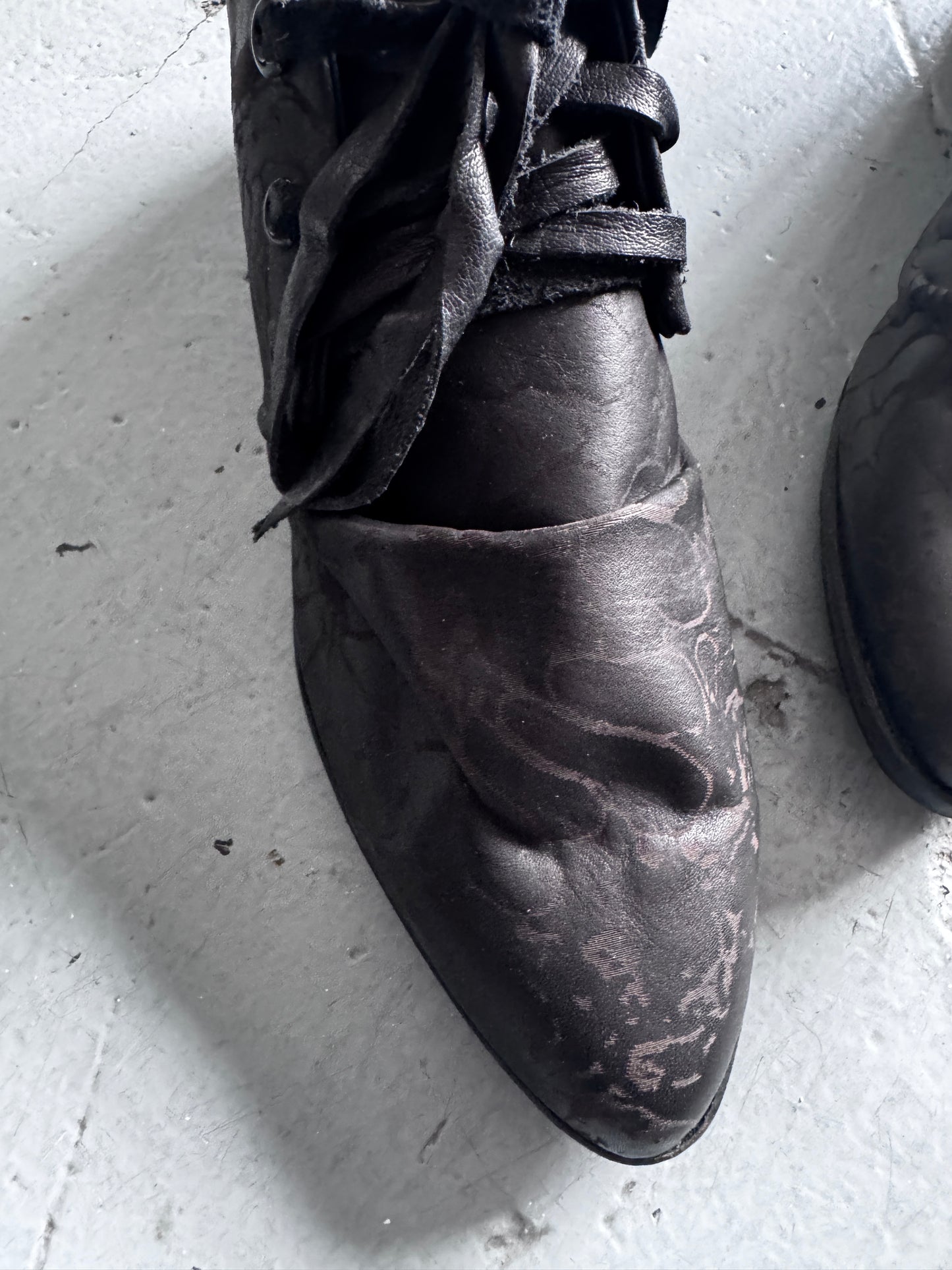 Atelier Inscrire x Yohji Yamamoto Scrunched Shoe