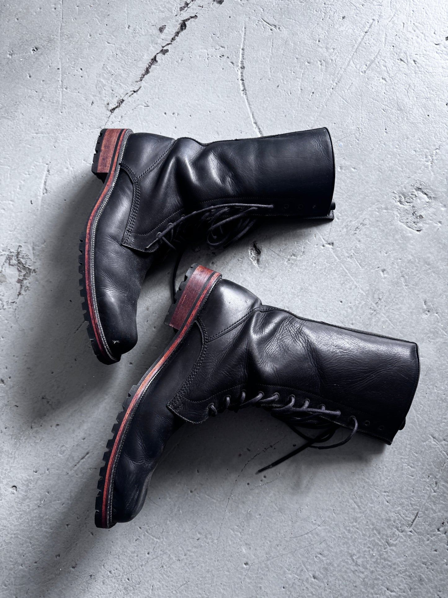comme ca high leg fold boot 10