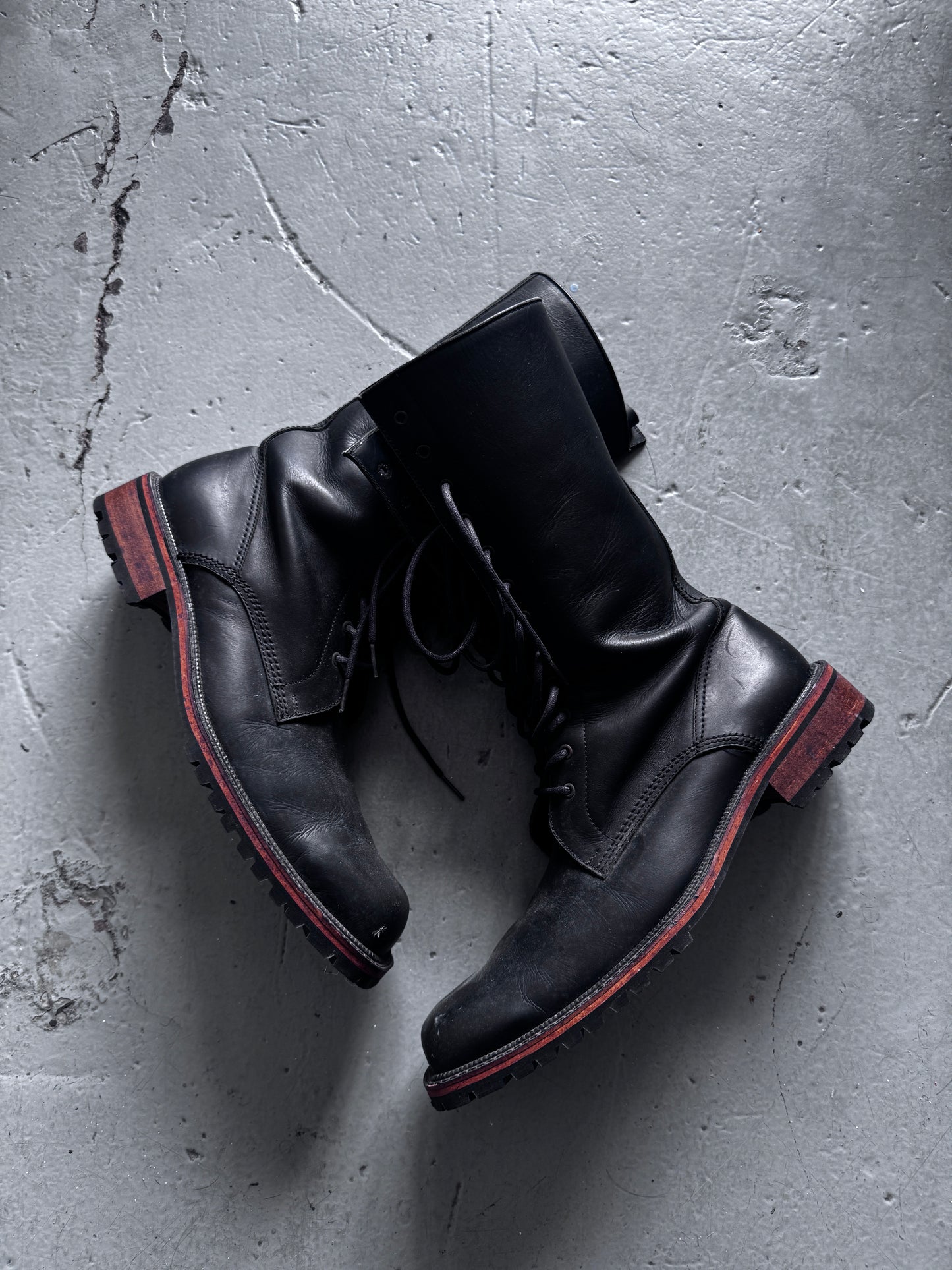 comme ca high leg fold boot 10