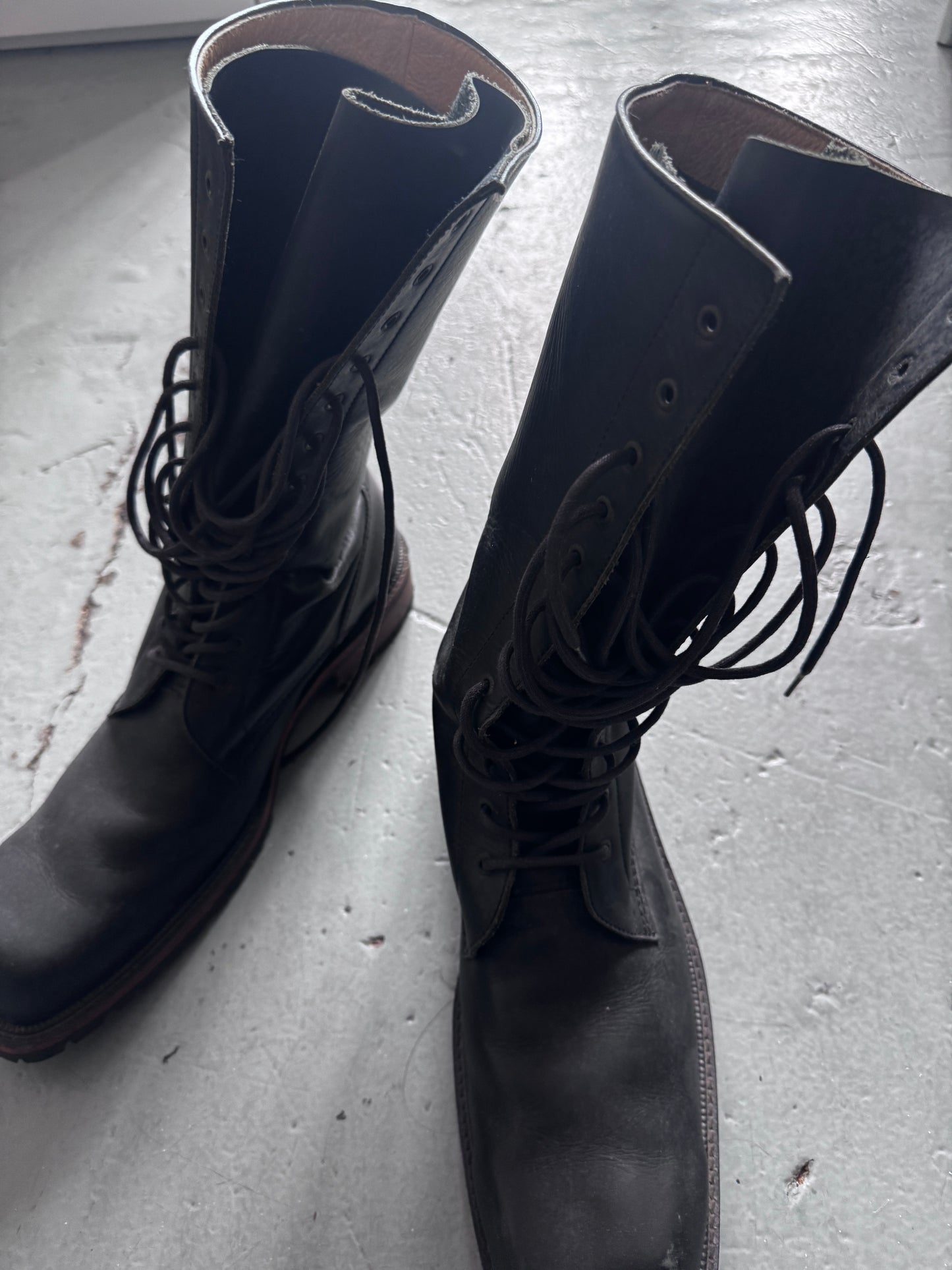 comme ca high leg fold boot 10