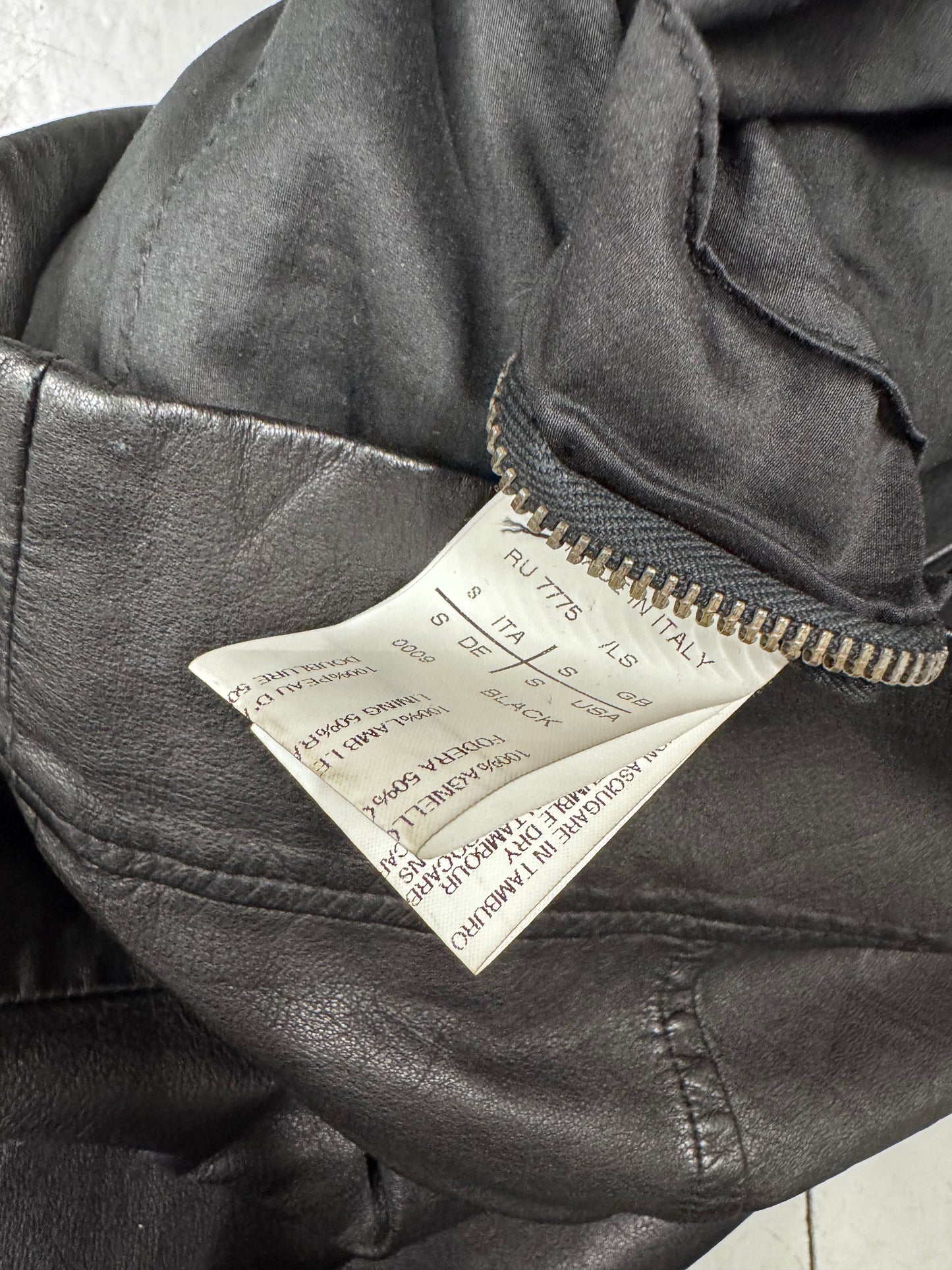 Rick Owens Diagonal Zip Moto Vest