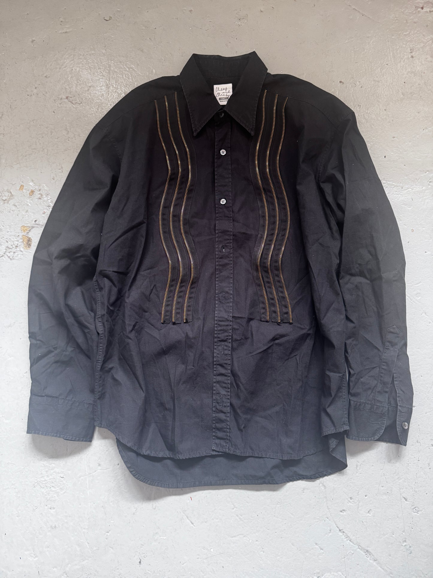 Moschino Zip Front Shirt M