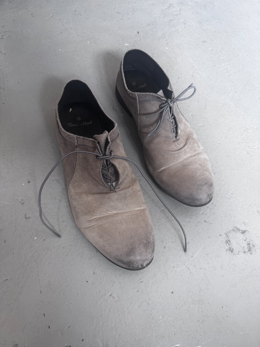 tornado mart grey suede fold tongue shoe 43