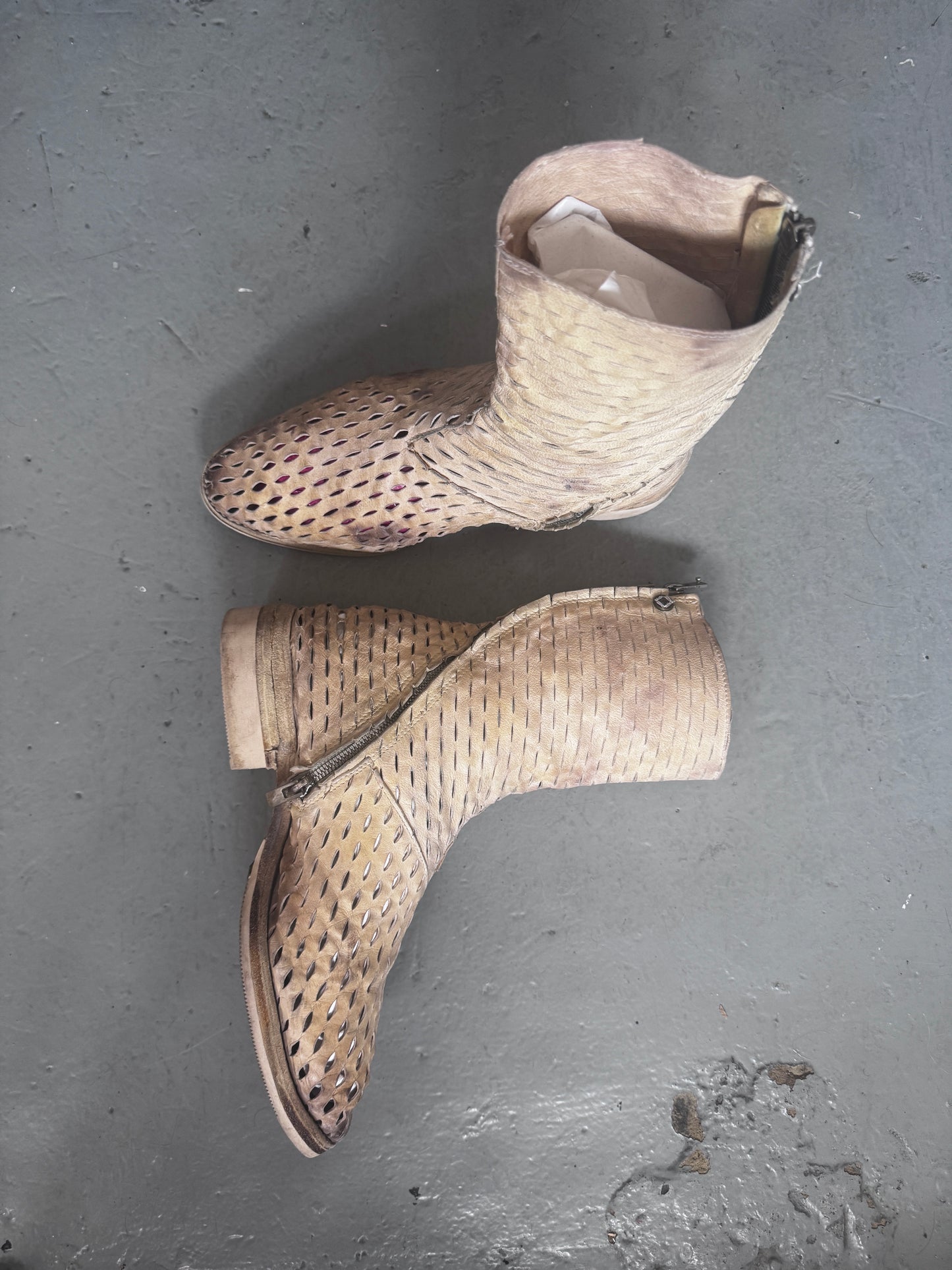 carol christian poell laser cut tornado boots 9