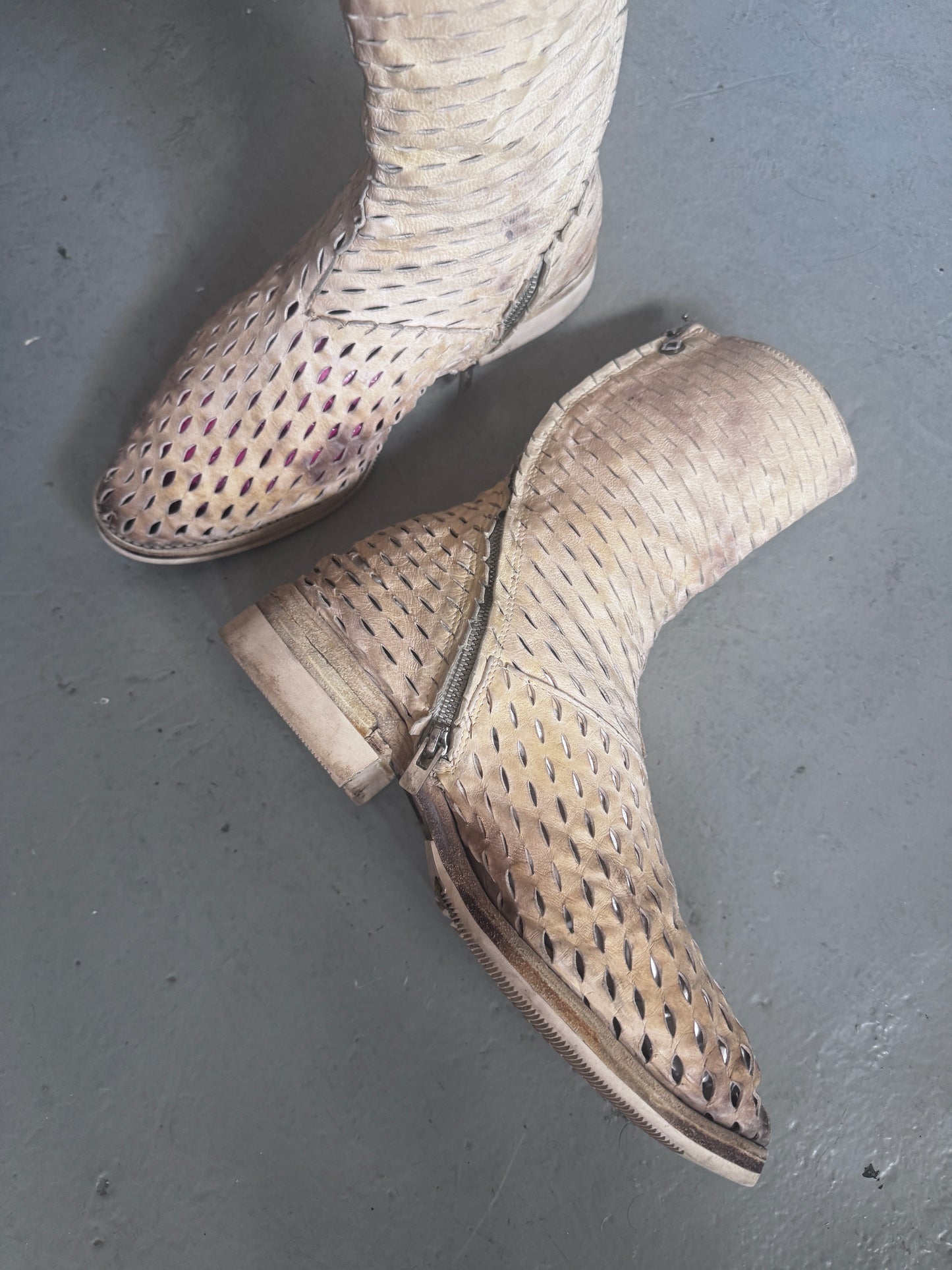 carol christian poell laser cut tornado boots 9