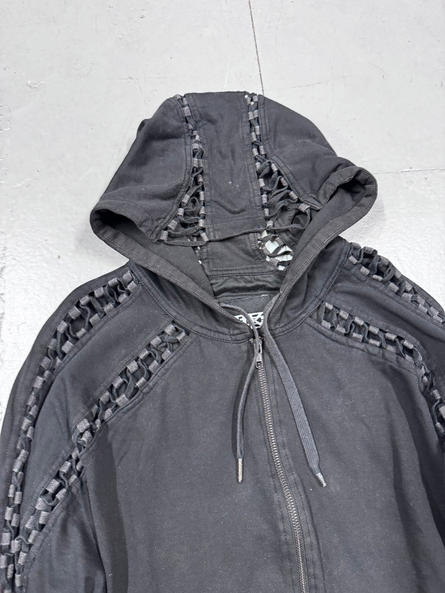 KTZ Lace Through Aviator Hoodie