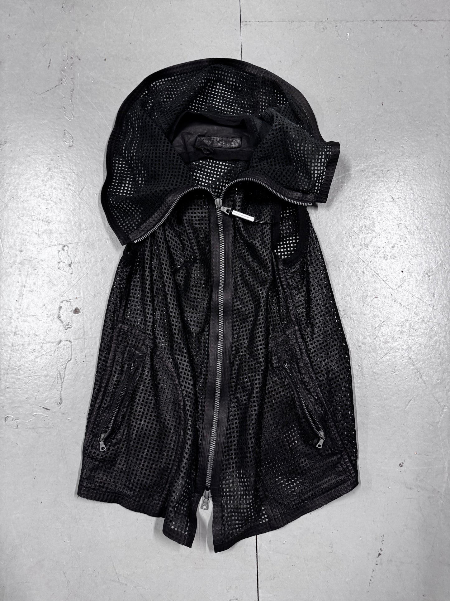 Isaac Sellam Experience Fold Collar Leather Vest